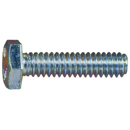 Midwest Fastener Grade 5, 1/4"-20 Hex Head Cap Screw, Zinc Plated Steel, 1 in L, 100 PK 00254